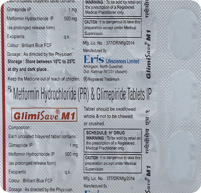 Glimisave M1 Strip Of 15 Tablets