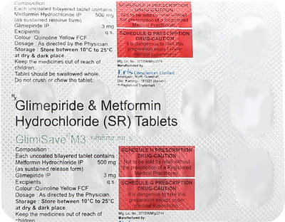 Glimisave M3 Strip Of 15 Tablets