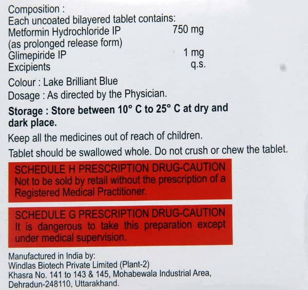 Glimisave Max 1 Strip Of 15 Tablets