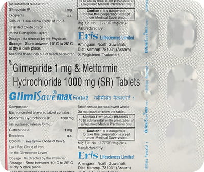 Glimisave Max Forte 1 Strip Of 15 Tablets