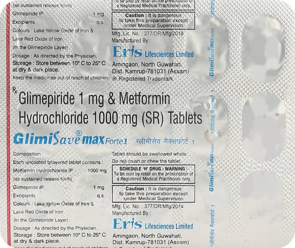 Glimisave Max Forte 1 Strip Of 15 Tablets