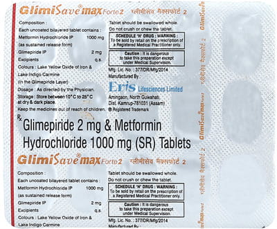 Glimisave Max Forte 2 Strip Of 15 Tablets