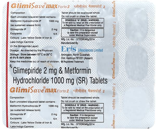 Glimisave Max Forte 2 Strip Of 15 Tablets