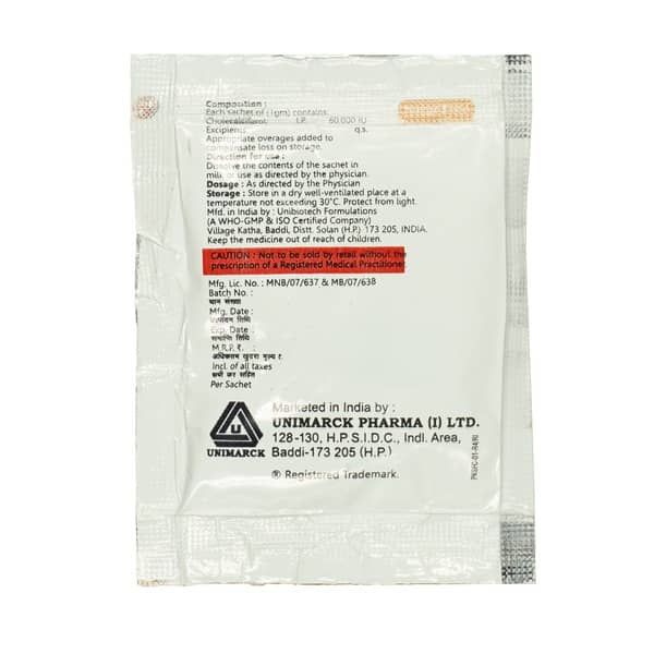 Kalzin 60K Sugar Free Sachet Of 1Gm Oral Powder