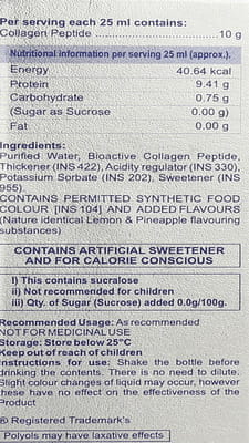 Collashot Sugar Free Bottle Of 25ml Oral Solution