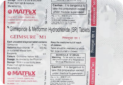 Glimsure M1 Strip Of 10 Tablets