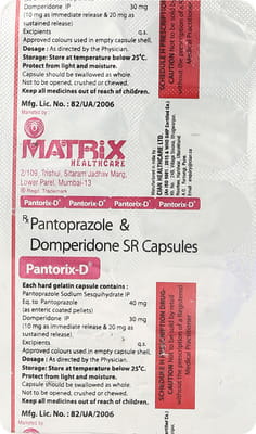 Pantorix D Strip Of 10 Capsules