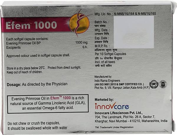 Efem 1000mg Strip Of 10 Capsules