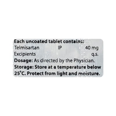 Telsure 40mg Strip Of 10 Tablets