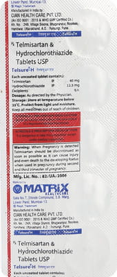 Telsure H Strip Of 10 Tablets