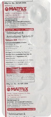 Telsure Am 40mg Strip Of 10 Tablets