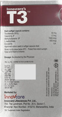 T3 Strip Of 10 Capsules