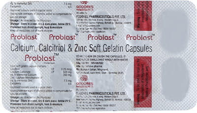 प्रोब्लास्ट 10 कैप्सूल्स की स्ट्रिप