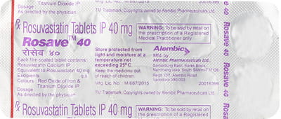 Rosave 40mg Strip Of 10 Tablets