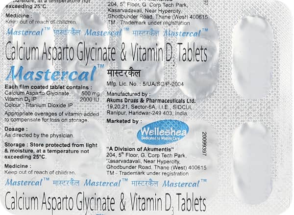 Mastercal Strip Of 10 Tablets