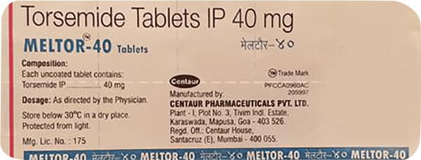 Meltor 40mg Strip Of 10 Tablets