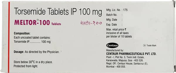 Meltor 100mg Strip Of 10 Tablets
