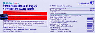 Olsertain Ct 20mg Strip Of 10 Tablets