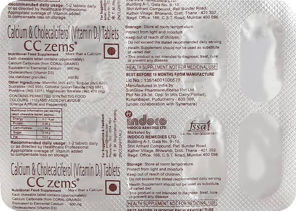 Cc Zems Strip Of 10 Tablets