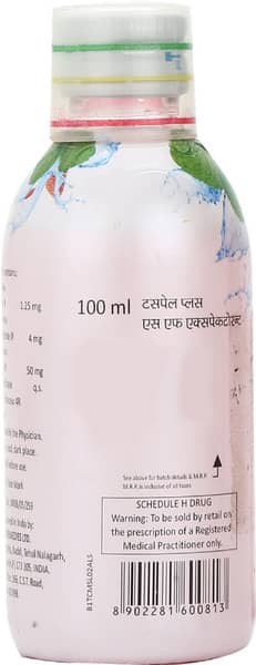 Tuspel Plus Sf Bottle Of 100ml Expectorant