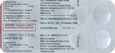 Lacotide 50mg Strip Of 10 Tablets