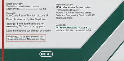 Lacotide 50mg Strip Of 10 Tablets