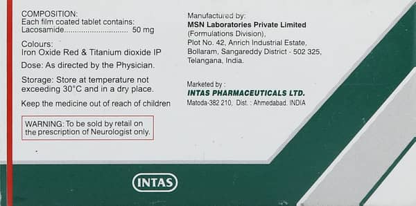 Lacotide 50mg Strip Of 10 Tablets