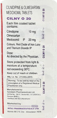 Cilny O 20mg Strip Of 10 Tablets