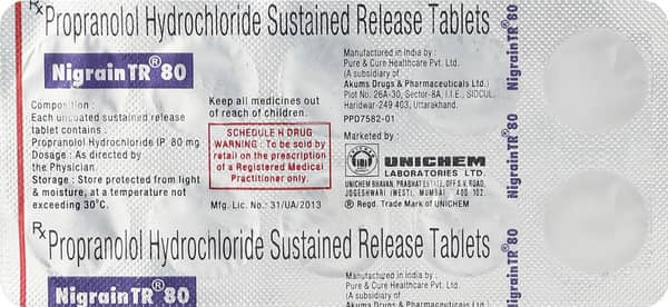 Nigrain Tr 80Mg Tablet