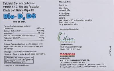 Bio D3 Ds Strip Of 10 Capsules