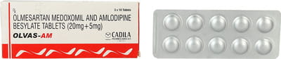 Olvas Am Strip Of 10 Tablets