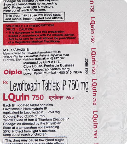 Lquin 750mg Stri Of 5 Tablets