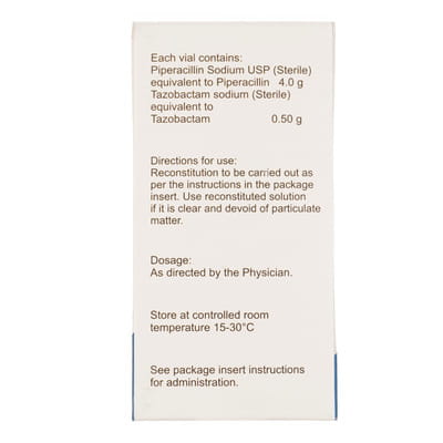 Tazoter 4.5gm Dry Vial Of 1 Powder For Injection