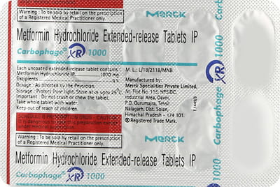 Carbophage Xr 1gm Strip Of 10 Tablets