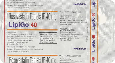 Lipigo 40mg Strip Of 10 Tablets