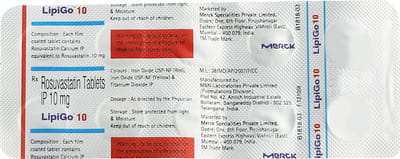 Lipigo 10mg Strip Of 10 Tablets
