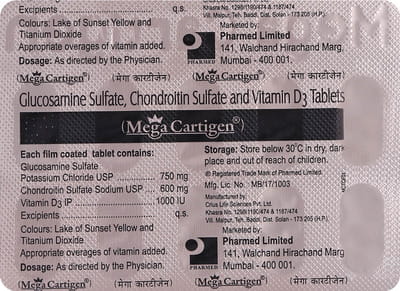 Mega Cartigen Strip Of 10 Tablets