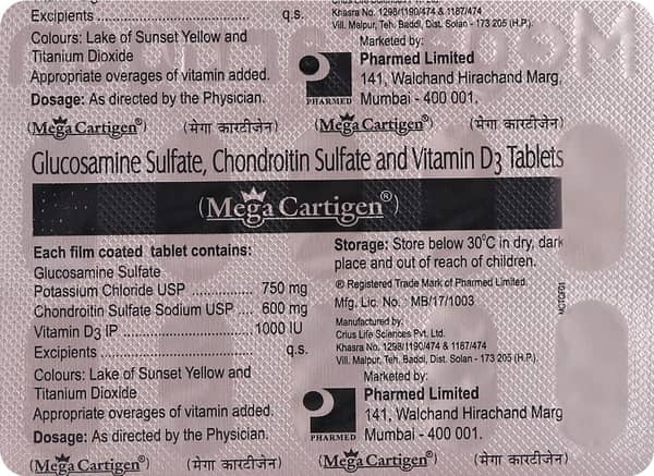 Mega Cartigen Strip Of 10 Tablets