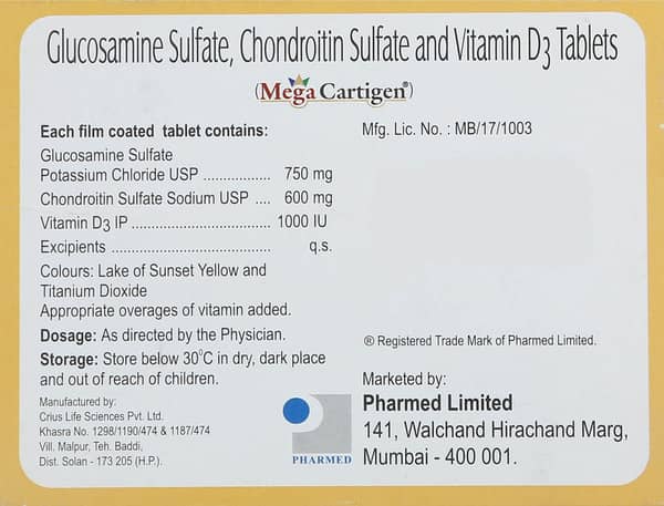 Mega Cartigen Strip Of 10 Tablets