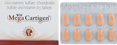 Mega Cartigen Strip Of 10 Tablets