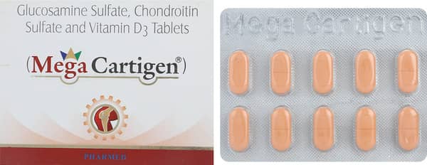 Mega Cartigen Strip Of 10 Tablets
