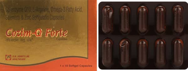कोज़िम क्यू फोर्टे की स्ट्रिप 10 सॉफ्टजेल कैप्सूल्स