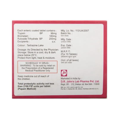 Jubiflam Forte Strip Of 10 Tablets