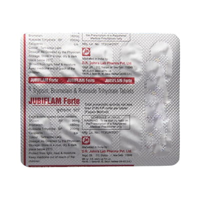 Jubiflam Forte Strip Of 10 Tablets