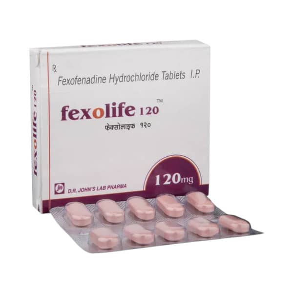 Fexolife 120mg Strip Of 10 Tablets