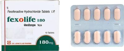 Fexolife 180mg Strip Of 10 Tablets