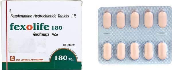 Fexolife 180Mg Strip Of 10 Tablets