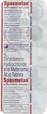 Spasmelan Strip Of 10 Tablets