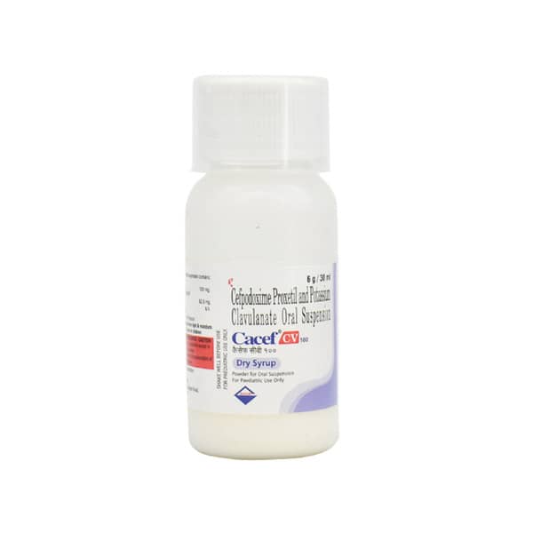 Cacef Cv 100mg Bottle Of 30ml Dry Syrup