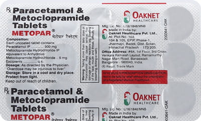 Metopar Strip Of 15 Tablets